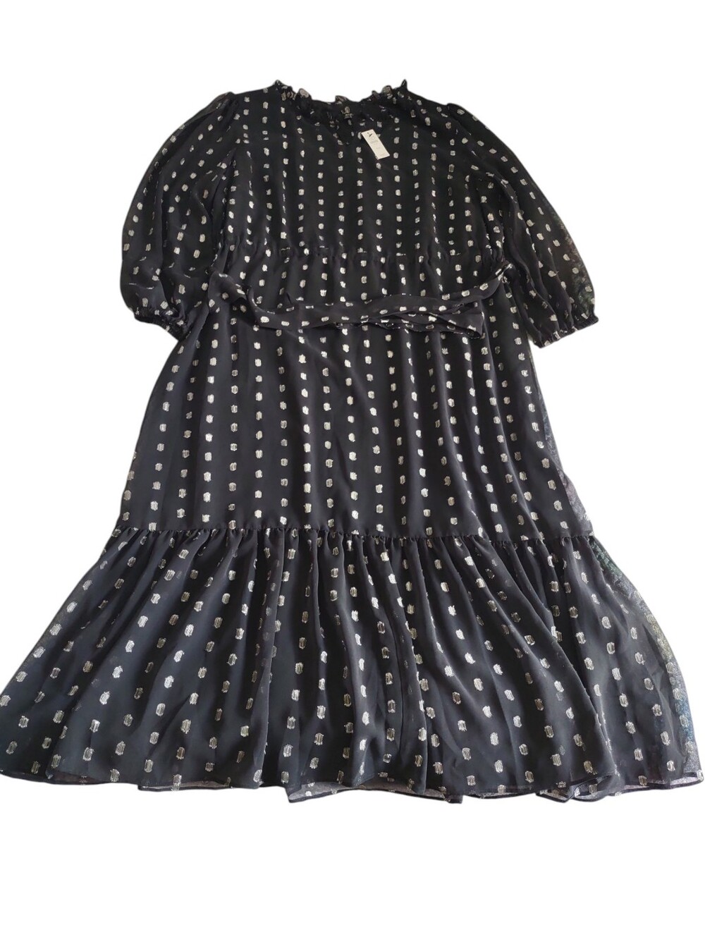 Talbot's 16W Clip Dot Shimmer Dress